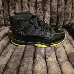 Jordan Black and Neon Green Sneakers